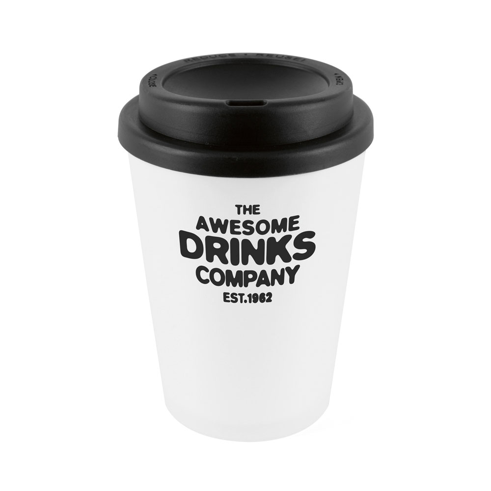 Haddon Frosted Plastic Take Out Mug - 350ml